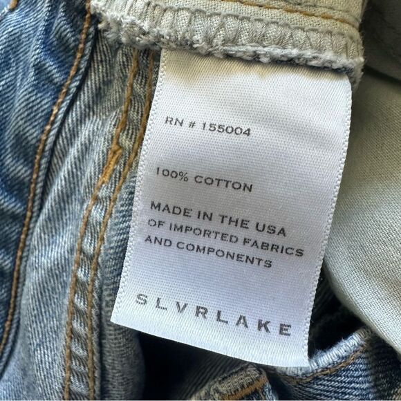 SLRVLAKE Women’s straight Leg Blue Denim Jeans Size 26 - Picture 7 of 7